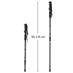 Nordic walking bot összecsukható - 2 db fekete