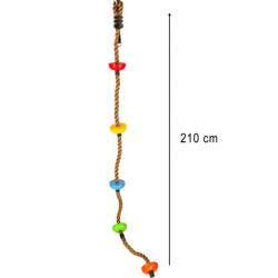 Mászókötél csomókkal 200cm