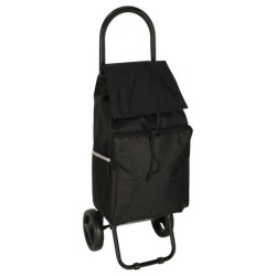Bevásárlótáska kerekeken 95 cm-es kerettel fekete