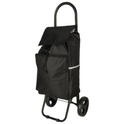 Bevásárlótáska kerekeken 95 cm-es kerettel fekete