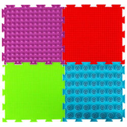 Montessori szenzoros talp masszázs pad 8 darab
