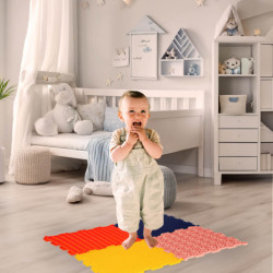 Montessori szenzoros talp masszázs pad 8 darab