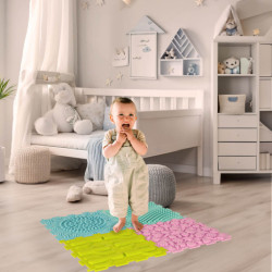 Montessori szenzoros lábmasszázs párna 8 db pasztell