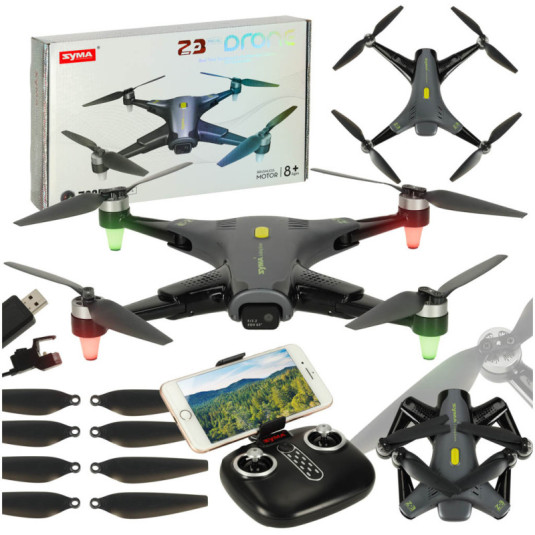 Syma Z3PRO 2,4 GHz 4CH Wi-Fi RC Drón, fekete