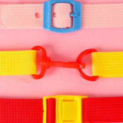 Szenzoros Montessori manipulációs táblák hátizsákhoz rózsaszín