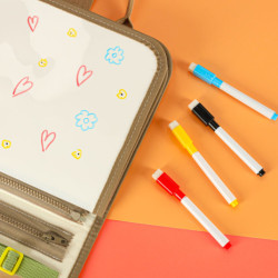 Szenzoros érzékelő Montessori manipulációs tábla dinoszaurusz tok