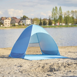 Önálló összecsukható kerti strand sátor kék
