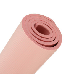 Jóga gimnasztika edzési szőnyeg fitness tornaszőnyeg vastag 1,5 cm rózsaszín + takaró