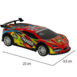 RC távirányítós sportautó, piros