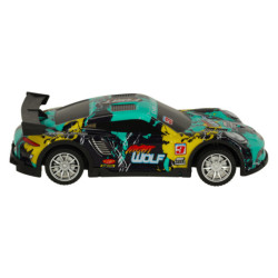RC sportautó kék-zöld