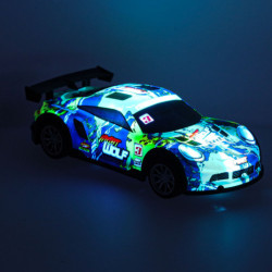 RC sportautó kék-zöld