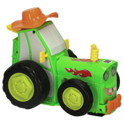 Ugrálós traktor, zöld
