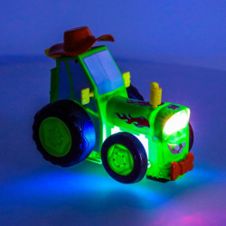 Ugrálós traktor, zöld