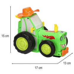 Ugrálós traktor, zöld