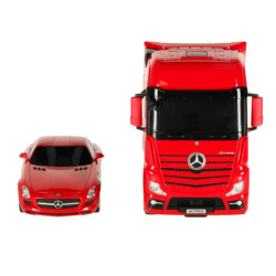 RC autó 1:26 Mercedes-Benz Actros, piros