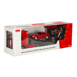 RC autó 1:26 Mercedes-Benz Actros, piros