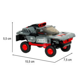Audi RS Q e-tron építőkészlet 376 darabból áll