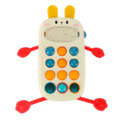Montessori szenzoros játék csecsemőknek telefon gombokkal emberfigura