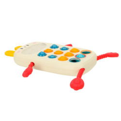 Montessori szenzoros játék csecsemőknek telefon gombokkal emberfigura