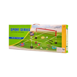 Sportszett 5az1-ben tollaslabda, kosárlabda, röplabda, tenisz, frizbi
