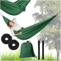 Utazási camping függőháló 270 cm zöld