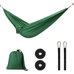 Utazási camping függőháló 270 cm zöld