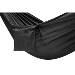 Kempingező függőágy utazó függőágy 270 cm - fekete