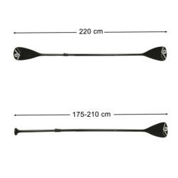 Alumínium lapáták SUP deszkákhoz 175-220 cm