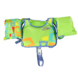 AQUASTAR Zöld úszódzseki ujjal