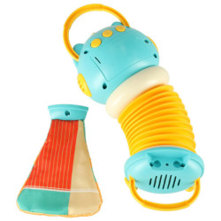 Harmony harmónika gyerekeknek narancssárga bagoly játszó LED 30cm