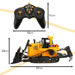 H-Toys 1554 RC buldózer 2,4 GHz 1:16