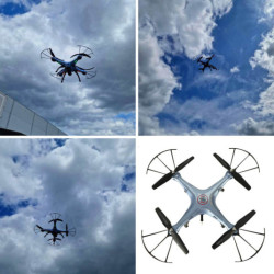 RC dron SYMA X5HW 2.4 GHz Wi-Fi kamerával - kék