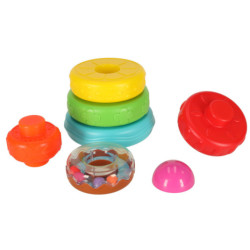 Piramis alakú torony oktatási érzékelési puzzle színes Montessori
