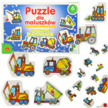 ALEXANDER Puzzle kisgyermekeknek - építőgépek 2+