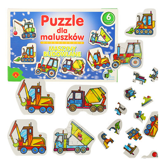 ALEXANDER Puzzle kisgyermekeknek - építőgépek 2+