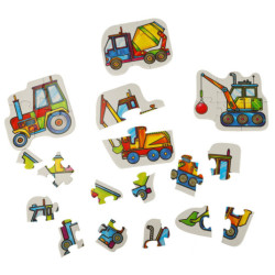 ALEXANDER Puzzle kisgyermekeknek - építőgépek 2+
