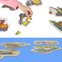 ALEXANDER Puzzle kisgyermekeknek - építőgépek 2+