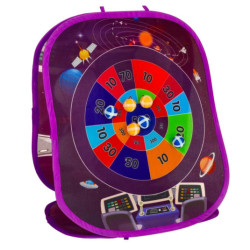 Szarazipzáras kétoldalas céltábla darts, labdák, táskák 21 db