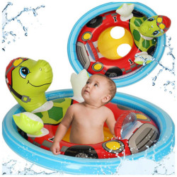 INTEX 59570 gyermek úszó ponton teknős kerekeken