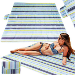 Strandpad Strandpiknik paplan 200x200cm kék