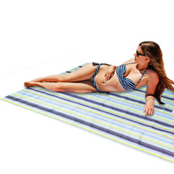 Strandpad Strandpiknik paplan 200x200cm kék