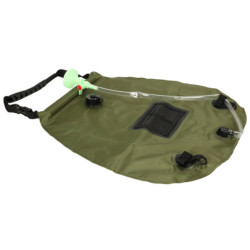 Napelemes camping zuhany 20L XXL hőmérővel