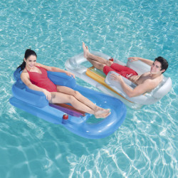 BESTWAY 43028 Felfújható fotel matraccal szürke