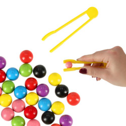 Oktatási puzzle színes montessori labdák