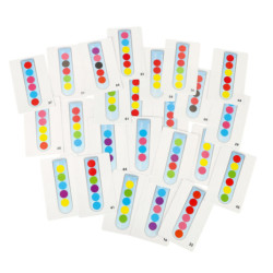 Oktatási puzzle színes montessori labdák