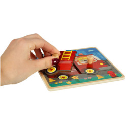 Fa puzzle tűzoltóság
