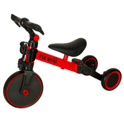 Háromkerekű TRIKE FIX MINI CROSS - COUNTRY 3V1 pedálokkal piros