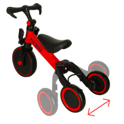 Háromkerekű TRIKE FIX MINI CROSS - COUNTRY 3V1 pedálokkal piros