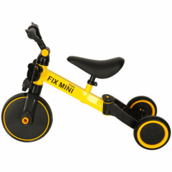 Tricikli TRIKE FIX MINI CROSS - COUNTRY 3V1 pedálokkal sárga
