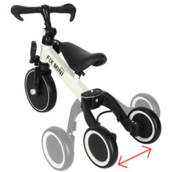 Háromkerekű TRIKE FIX MINI CROSS - COUNTRY 3V1 pedálokkal fehér